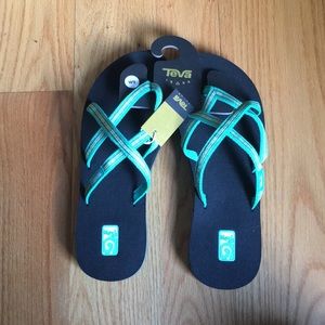 Teal Teva Sandals